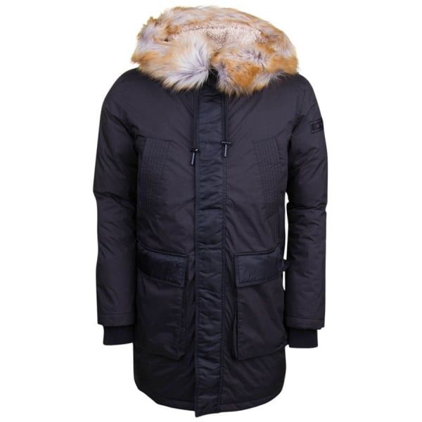 Mens Black W-Folk Parka