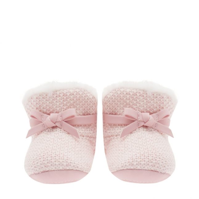 Baby Rose Knitted Booties