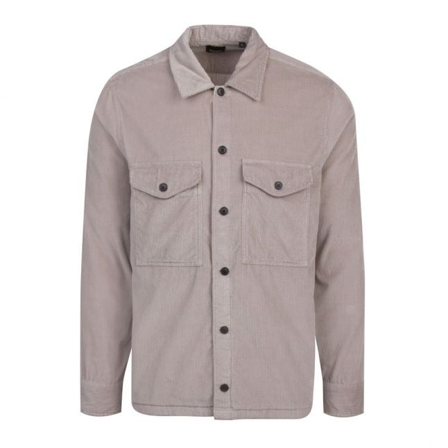 Casual Mens Natural Loflash Cord Overshirt