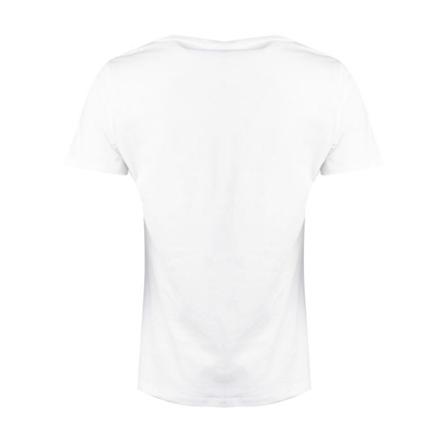 Casual Womens White Telelogo S/s T Shirt