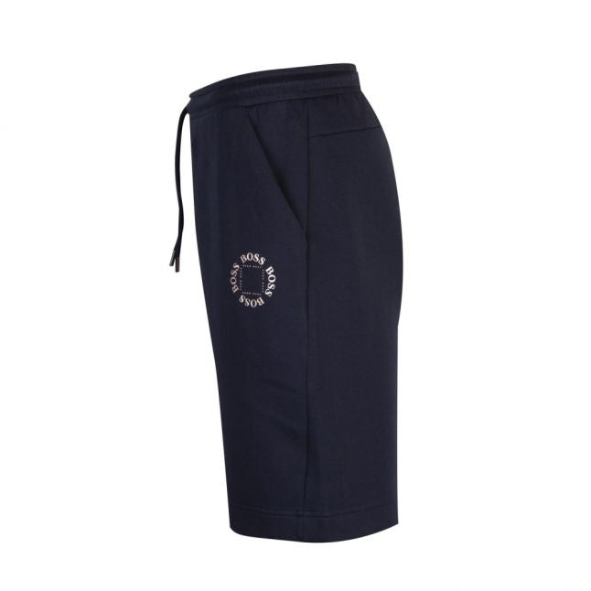 Mens Navy Halboa Circle Sweat Shorts