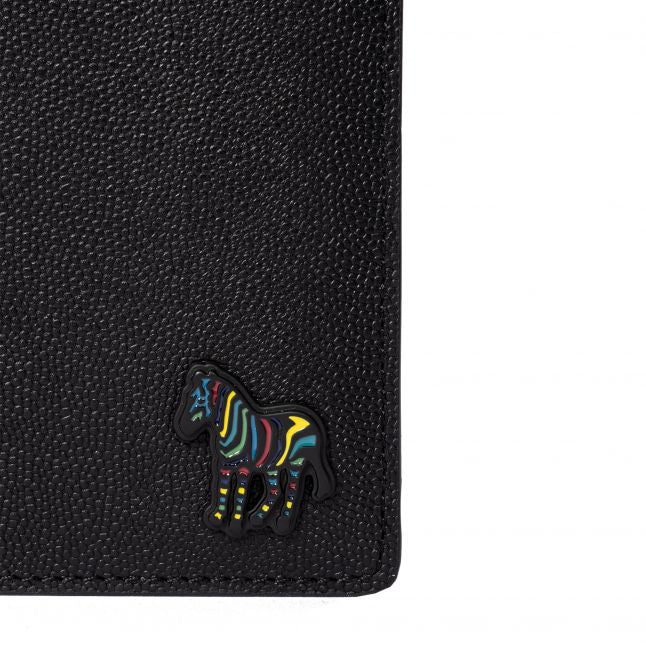 Mens Paul Smith Black Zebra Billfold Wallet