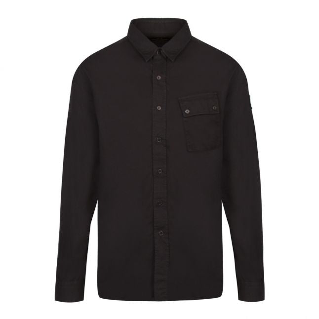 Mens Black Pitch L/s Shirt