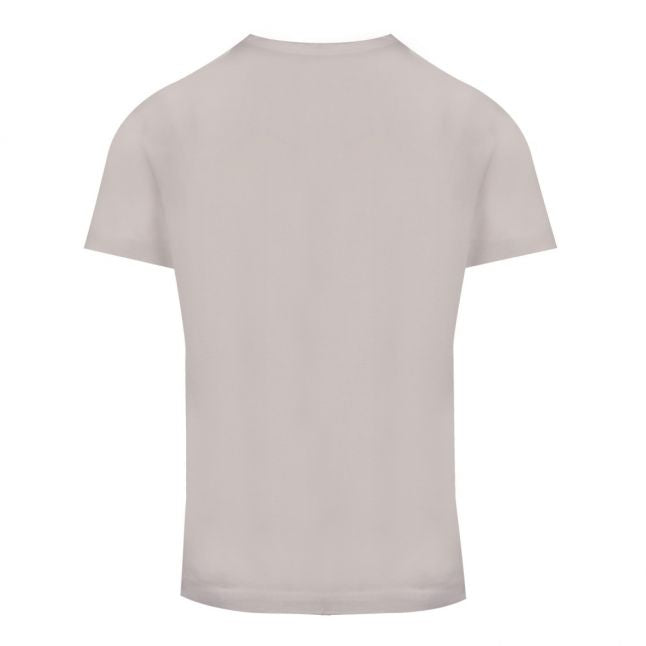 Athleisure Mens Ecru Tee Curved Logo S/s T Shirt