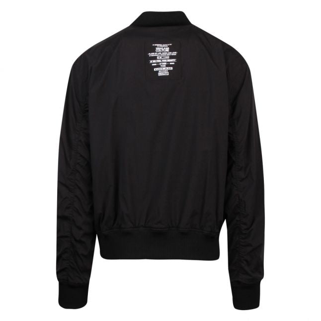 Mens Black Reversible Jewel Bomber Jacket