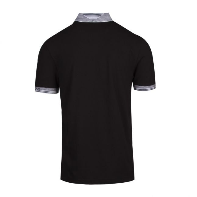 Athleisure Mens Black Paule Slim Fit S/s Polo Shirt