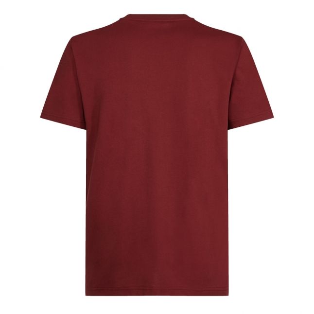 Mens Cabernet Horizontal Stripe Logo S/s T Shirt