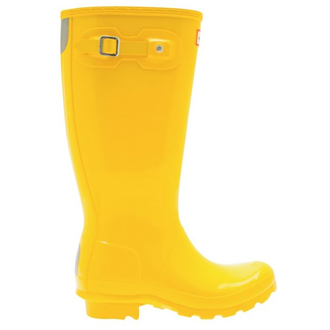 Junior Yellow Original Gloss Wellington Boots (12-4)