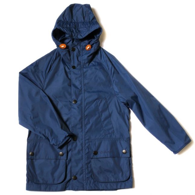 Boys Indigo Hooded Bedale Jacket