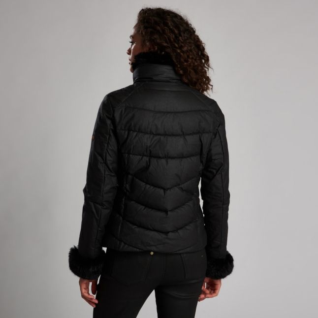 Womens Black Premium Baseline Wax Jacket