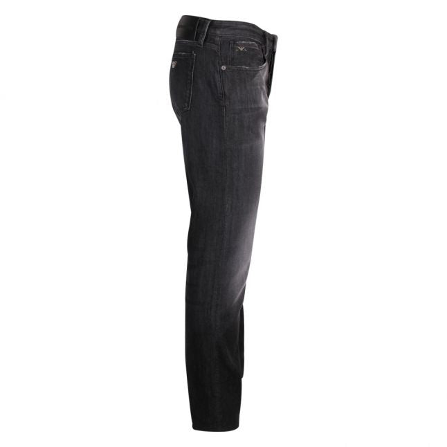 Mens Washed Black J75 Slim Fit Jeans