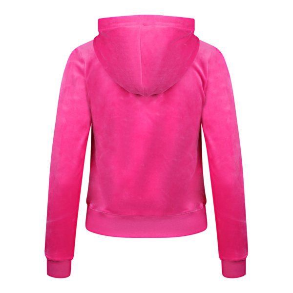 Womens Raspberry Rose Robertson Classic Zip Up Hoodie