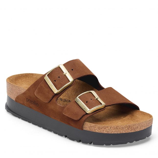 Womens	Dark Tea Nubuck Arizona PAP Flex Platform