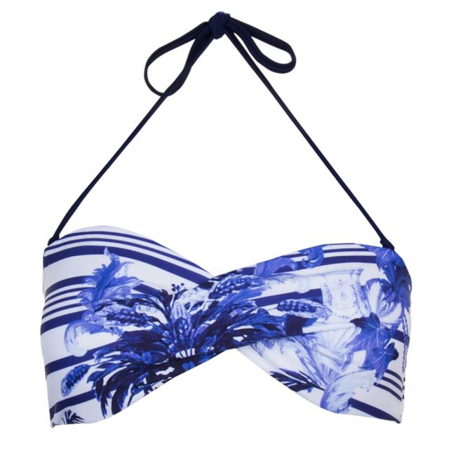 Womens Dark Blue Henroa Persian Blue Bikini Top