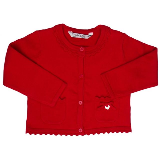 Baby Red Knitted Cardigan