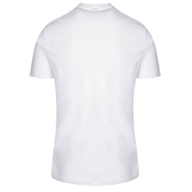 Mens White Branded S/s T Shirt