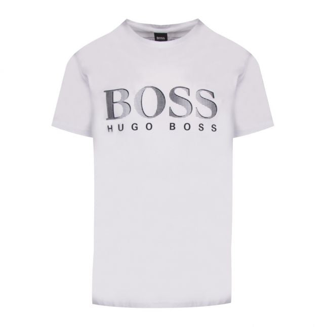 Mens White Big Logo Beach Regular Fit S/s T Shirt