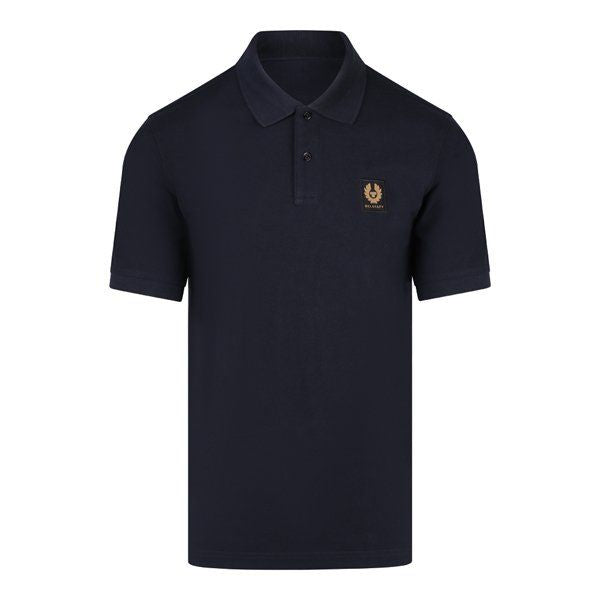 Mens Dark Ink Patch S/s Polo Shirt