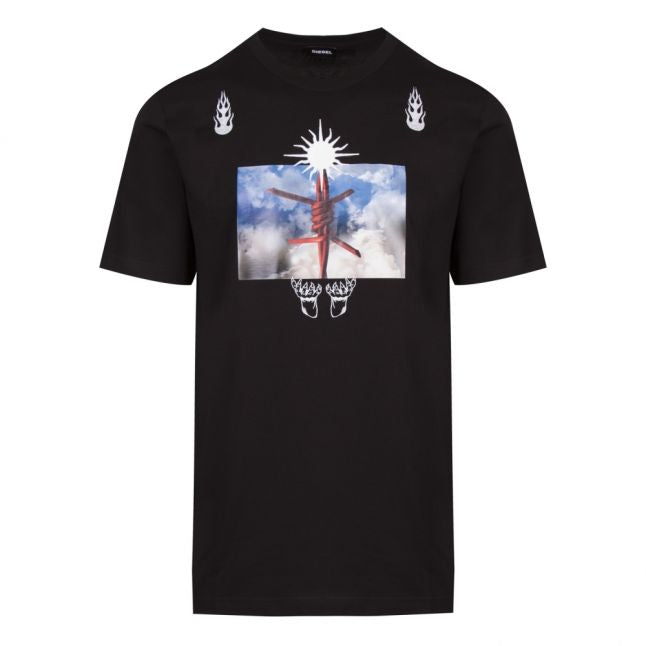 Mens Black T-Just-B28 S/s T Shirt