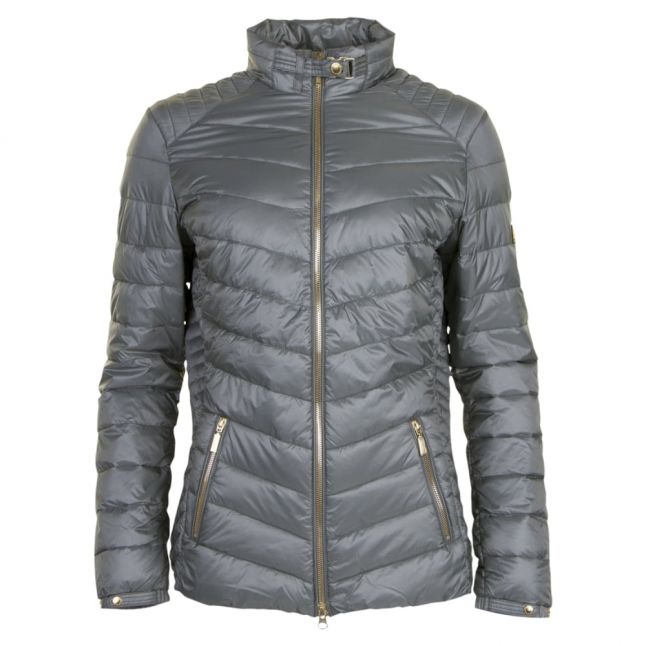 Womens Light Khaki Triple Quilted Jacket