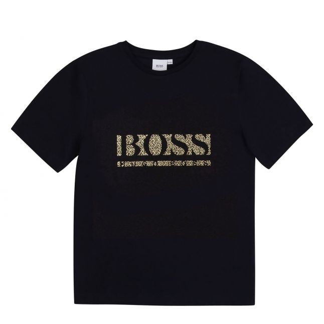 Boys Black Gold Pixel S/s T Shirt