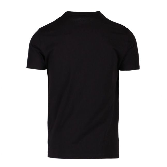 Mens Black Circle Logo S/s T Shirt