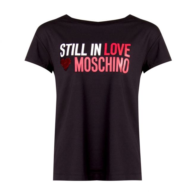 Womens Black Still In Love S/s T Shirt