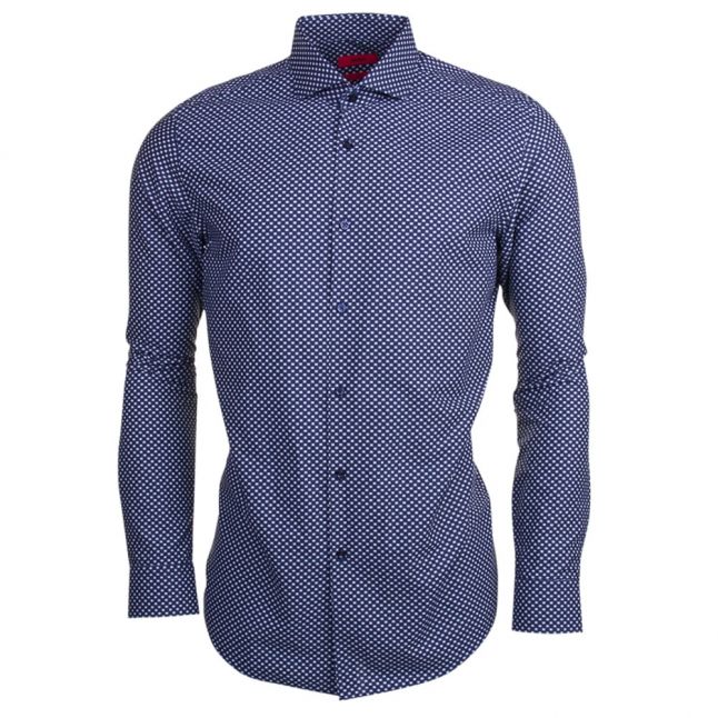 Mens Navy C-Jason Slim Fit L/s Shirt