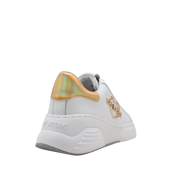 Womens White/Hologram Star50 Trainers