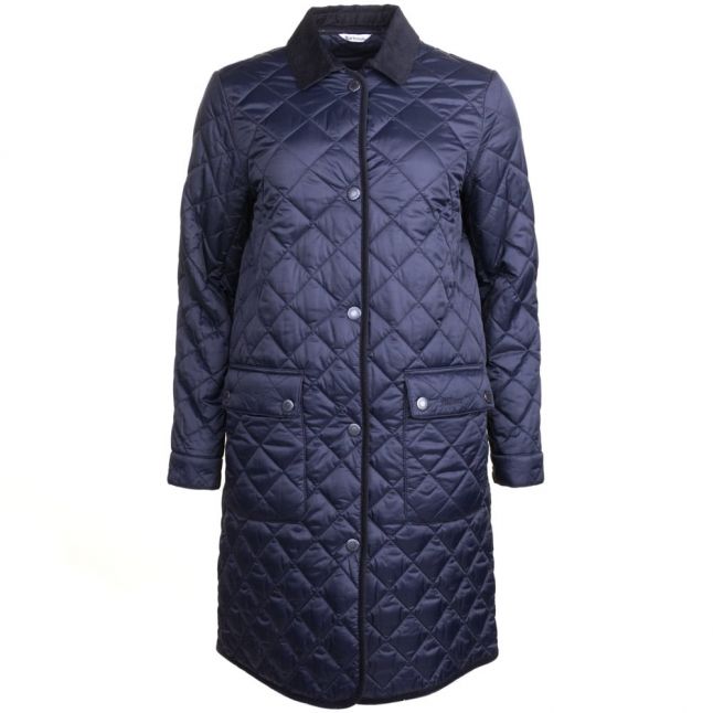 Heritage Womens Navy Quilted Border Jacket