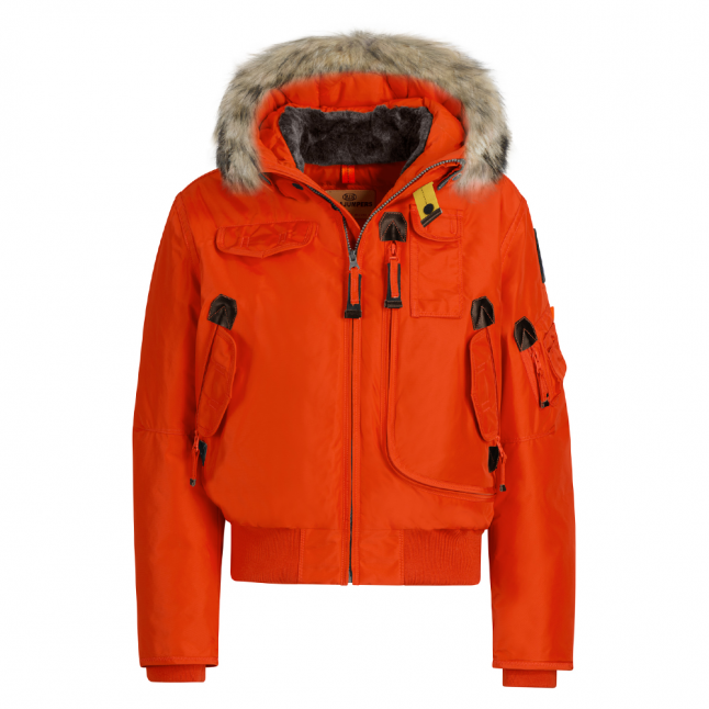 Boys Carrot Gobi Fur Hooded Jacket