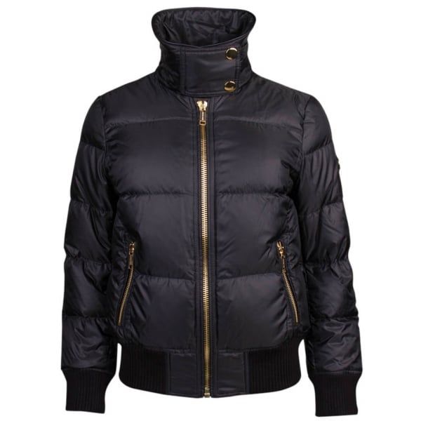 Womens Black Mongolian Puffer Jacket