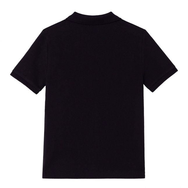 Boys Black Gold Pixel S/s Polo Shirt