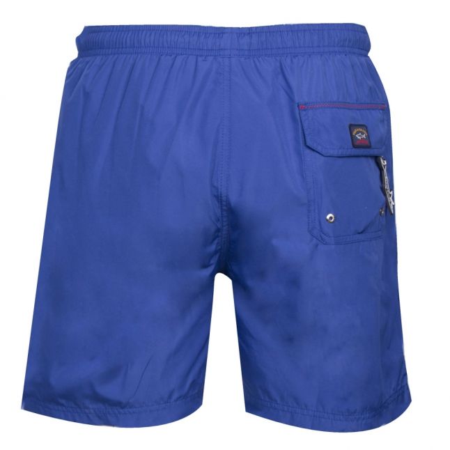 Mens Blue Branded Swim Shorts