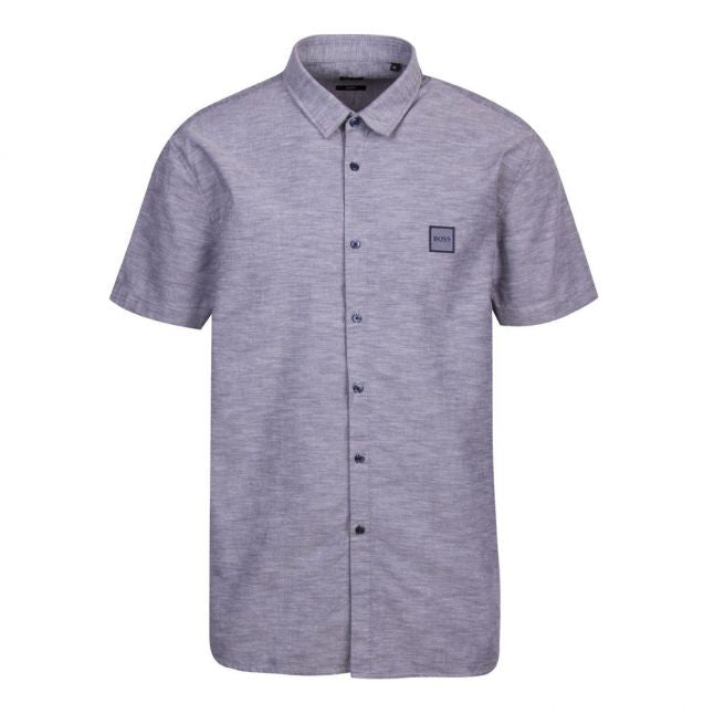 Mens BOSS Dark Blue Magneton 1-short Shirt