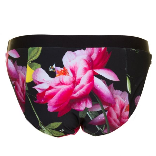 Womens Black Camilsa Citrus Bloom Classic Bikini Pants