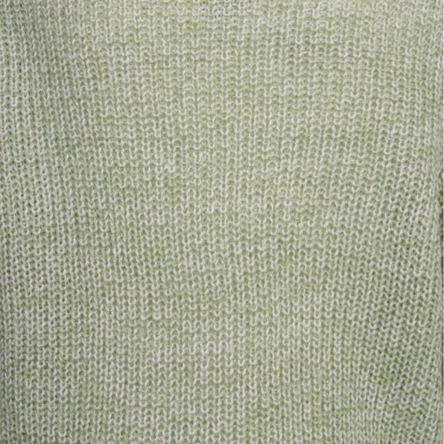 Womens Loden Frost Visee Balloon Sleeve Knitted Jumper