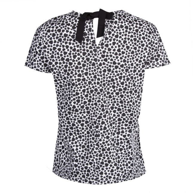 Casual Womens Black & White Tebeauty S/s T Shirt