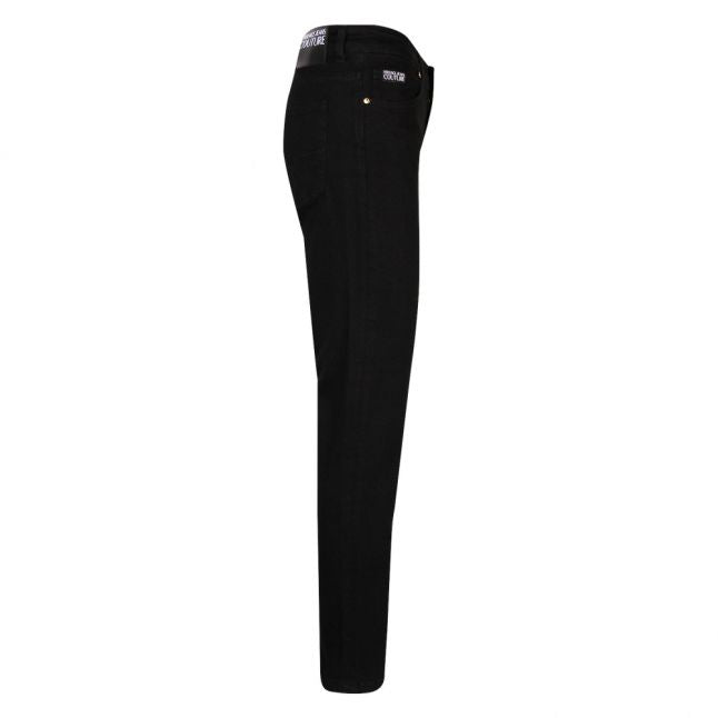 Womens Black Branded Skinny Fit Jeans