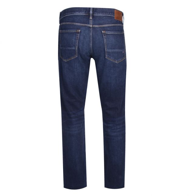 Mens New Dark Stone Denton Straight Fit Jeans