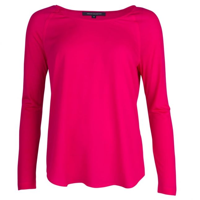 Womens Magenta Haze Classic Crepe Light L/s T Shirt