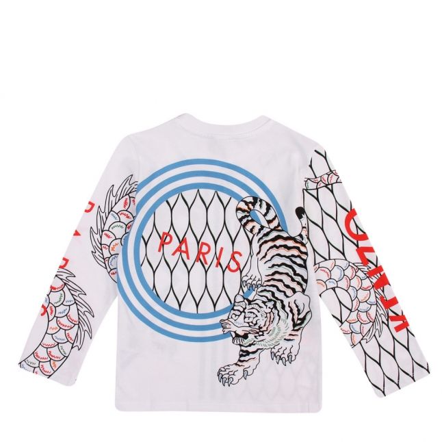 Junior Optic White Gibson Tiger L/s T Shirt