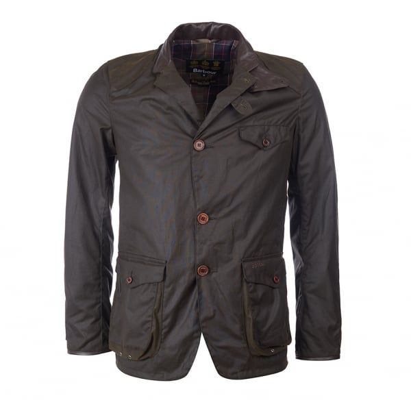 Mens Olive Beacon Sports Waxed Jacket