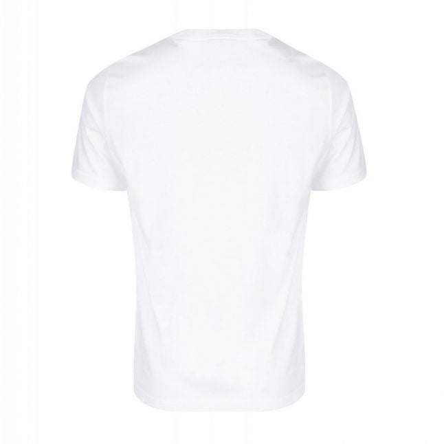 Mens White Circle Logo Reg Fit S/s T Shirt