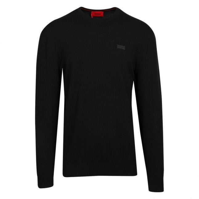 Mens Black San Claudio 1 Crew Neck Knitted Jumper