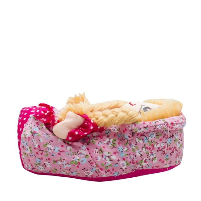 Girls Blonde Hair Doll Slippers (24-36)