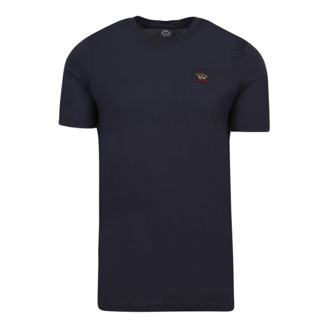 Mens Navy Small Logo Custom Fit S/s T Shirt