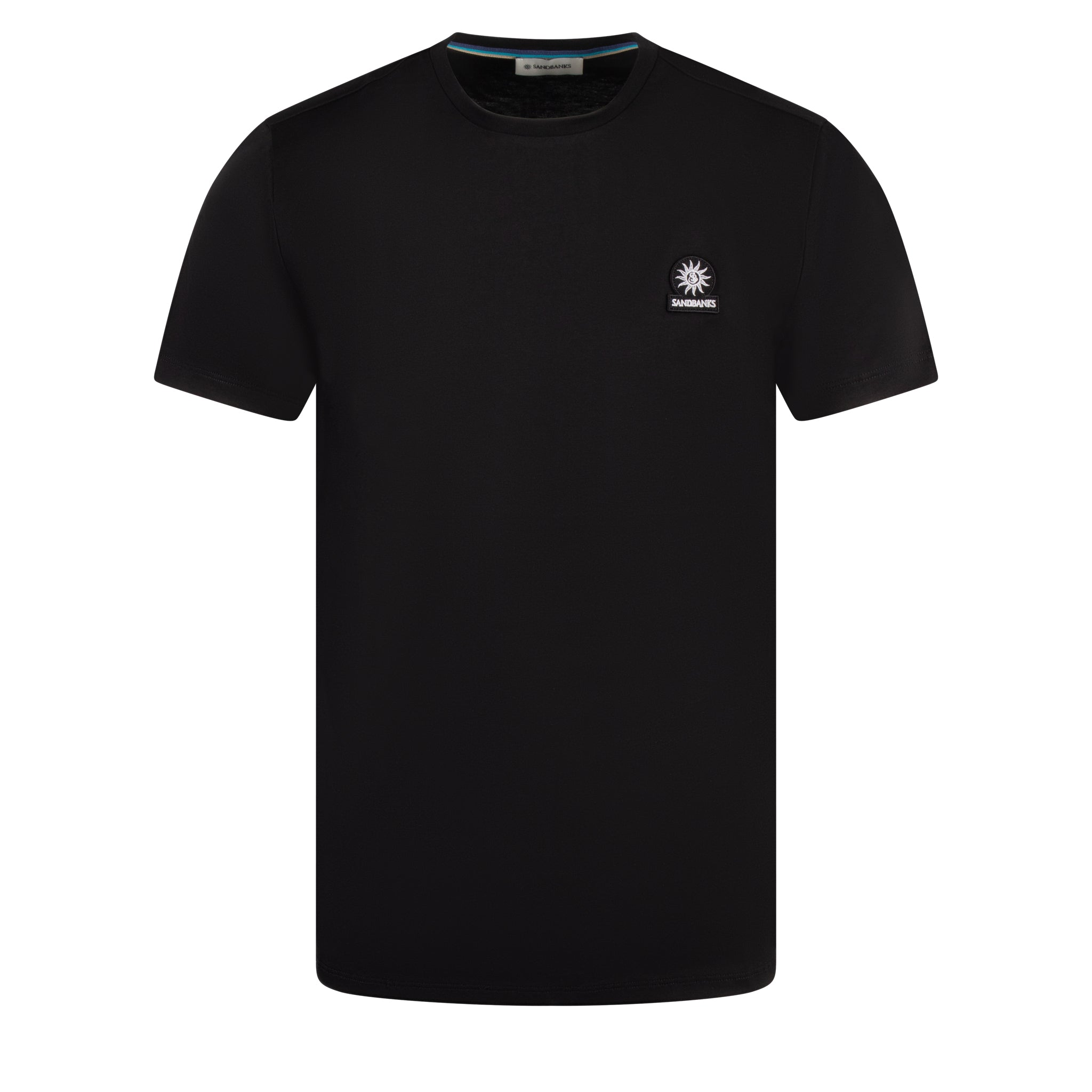 Mens Sandbanks Black Badge Logo S/s T Shirt