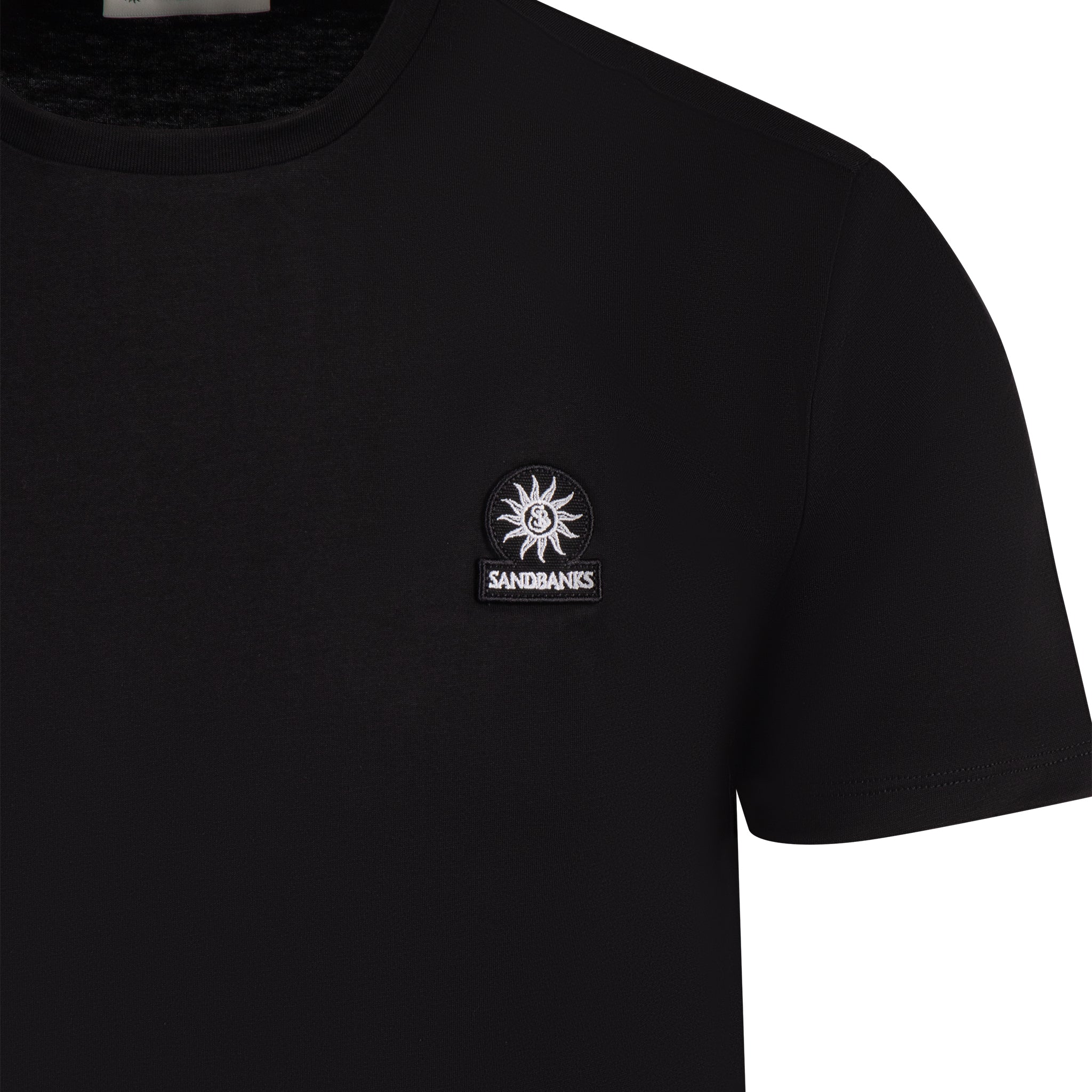 Mens Sandbanks Black Badge Logo S/s T Shirt