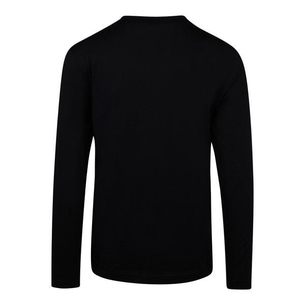 Mens Black Togn Curved L/s T Shirt